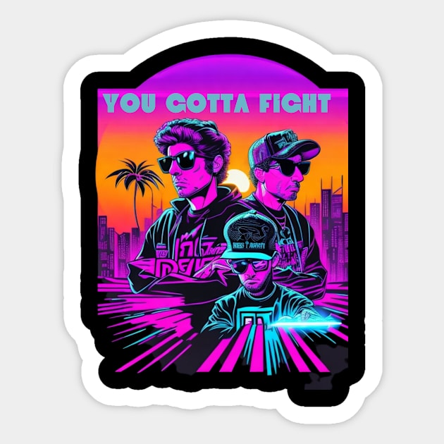 Beastie Boys Fight for your Right Sticker by Seligs Music